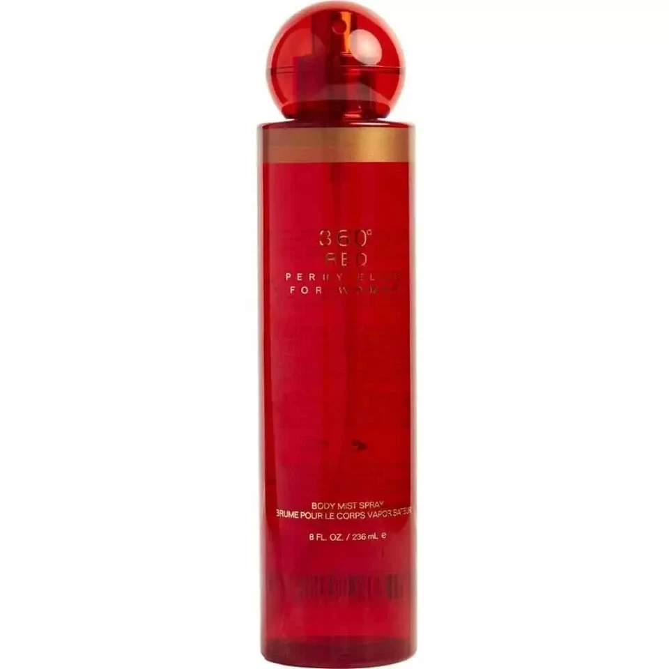 360 RED by Perry Ellis Body Mist for Women 8 oz New