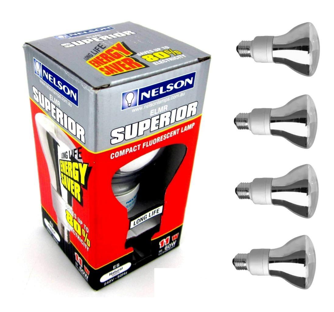 4 x 11W R80 Reflector Downlight Light Globes Bulb E27 Screw Cool White