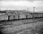 New 8x10 Civil War Photo: Box Cars at Depot in Chattanooga, Tennessee