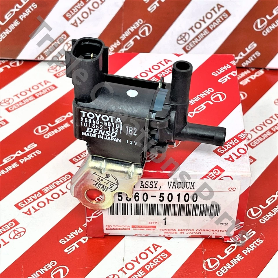 25860-50100 Válvula de conmutación de vacío genuina Toyota Tundra Ls Lx Sc Gs No.1 OEM Foto 3 de 4