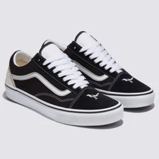 Vans Birds Old Skool Sneakers Skate Shoes Black/True White VN000CR5BPB US 4-13