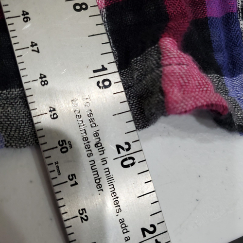 Live to be Spoiled Girls Dress Size 6X Purple Black Plaid Button Front Tie Back - Picture 11 of 11