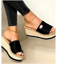 Womens Summer Wedged Sandals Plus Size 43