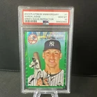 2023 Topps Chrome Aaron Judge Platinum Ann. Green Wave Refractor 56/99 -PSA 10