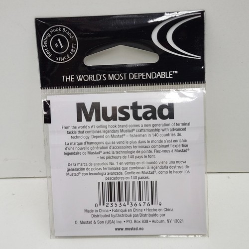 Mustad Nickel Round Split Ring 9950N 10 Pack Size 4.9 - Picture 2 of 3