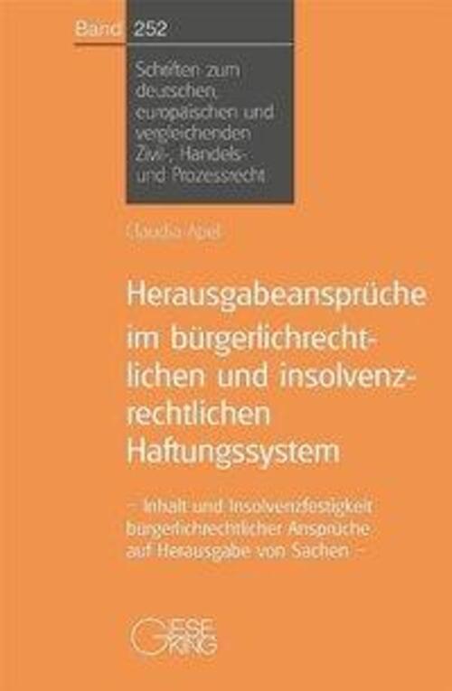 Thumbnail - Herausgabeansprüche Bürgerlichrechtlichen Und Insolvenzrechtlichen...