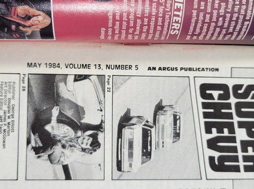 PV1) Super Chevy Magazine May 1984 Volume 13, Issue 5 Camaro Corvette - Picture 5 of 14