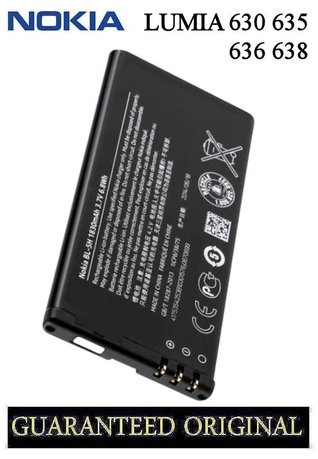 GENUINE BATTERY NOKIA LUMIA 630 635 636 638 BL-5H | eBay GENUINE BATTERY NOKIA LUMIA 630 635 636 638 BL-5H | eBay