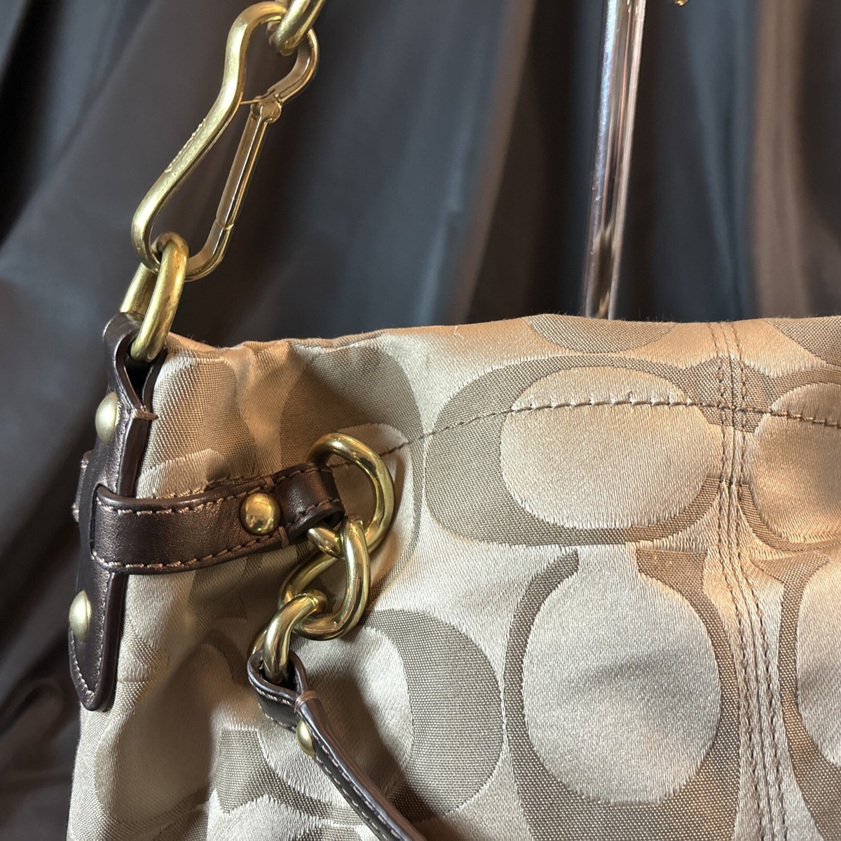 Coach Brooke Sateen Signature Shoulder Bag K 1176 F17183 | eBay Coach Brooke Sateen Signature Shoulder Bag K 1176 F17183 | eBay