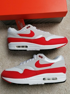 Nike AIR MAX 1 OG Red Anniversary I 90 huarache 180 bw light 95 97 blue  force | eBay