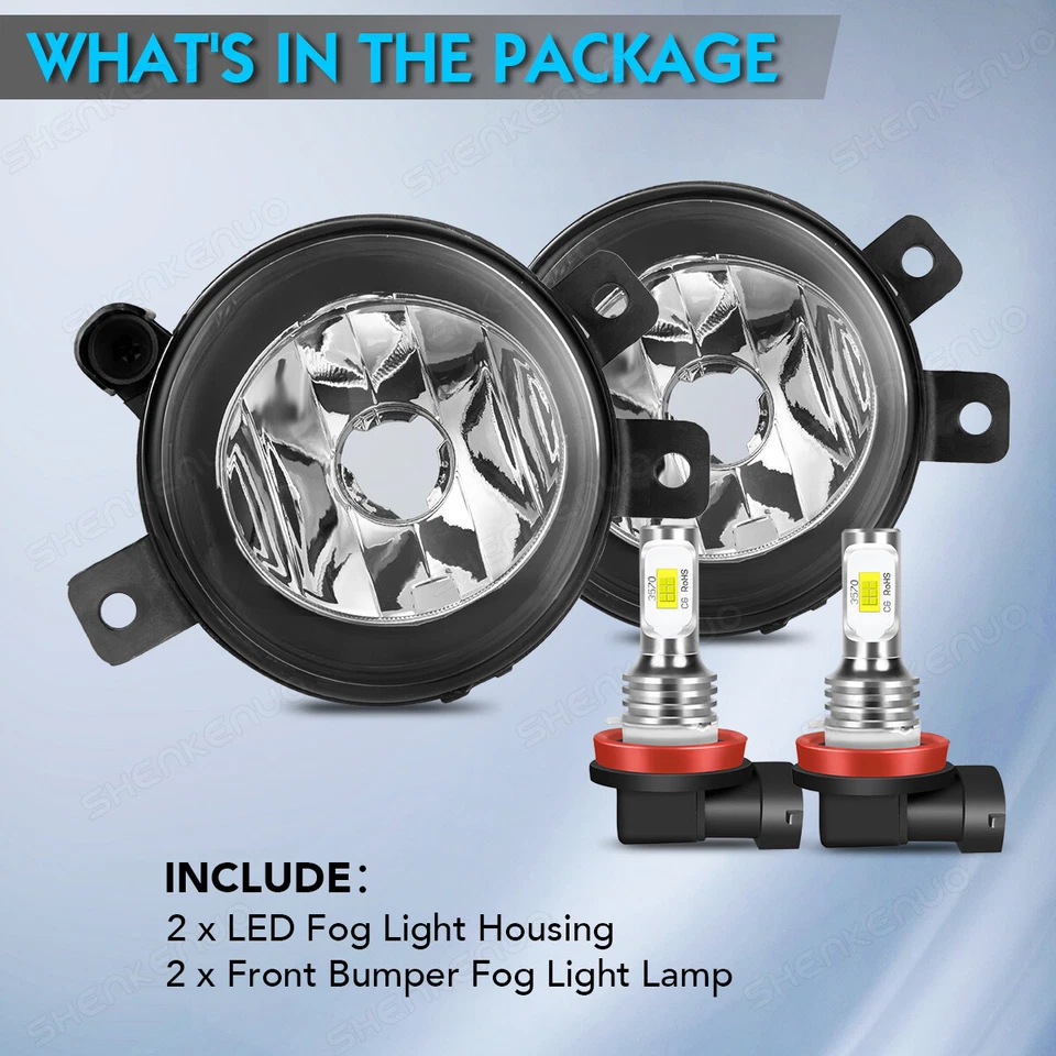 Par de faros antiniebla L+R aptos para BMW X1 E84 2009 2010 2011 2012 2013 2014 2015 Foto 2 de 4