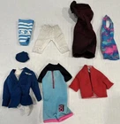 VTG Barbie American Airlines Stewardess Jacket Blouse Hat Ken Fashionista + READ
