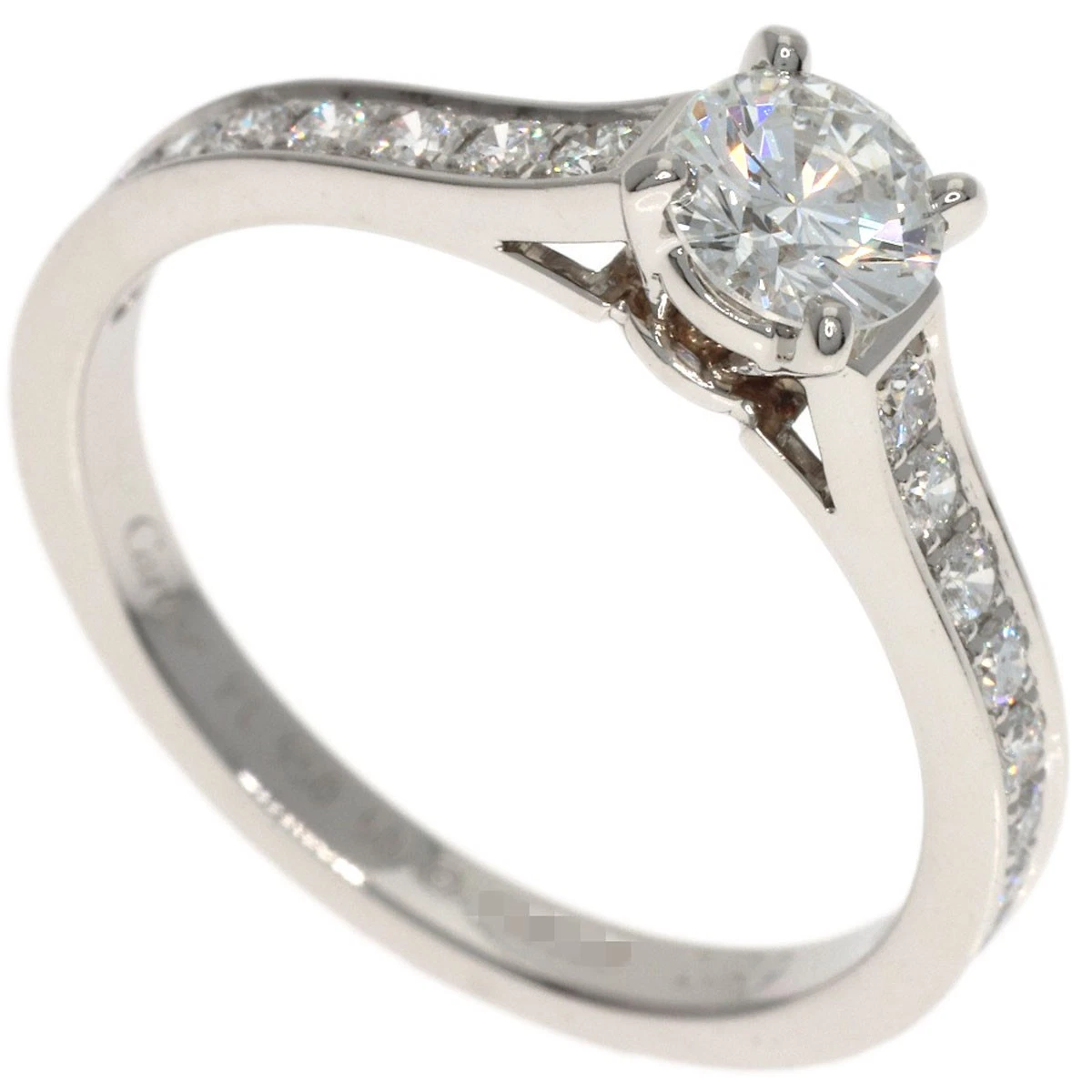 Cartier Diamond Platinum Fine Rings Ring 950 Metal Purity for sale