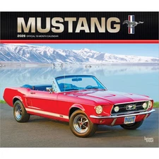 BrownTrout,  Mustang Deluxe 2026 Wall Calendar, 12'' X 14'', 16-Month Calendar w