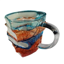 Painted Book Mug Novelty 3D Painted Book Coffee Mug Unique Book Stack Coffee Cup