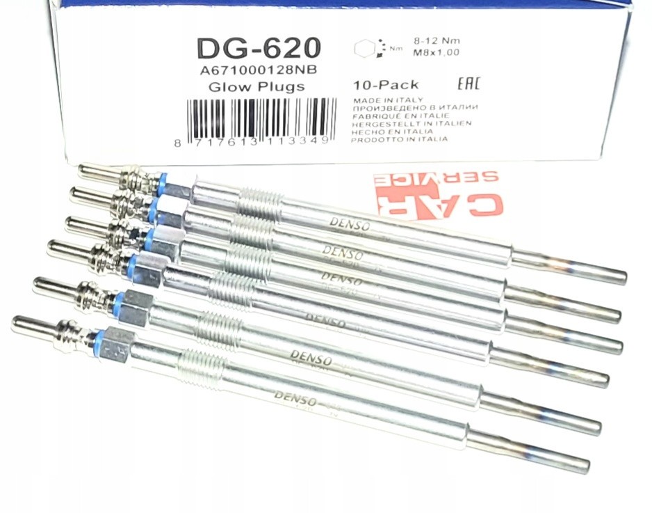 DG-620 - 6X DENSO DG620 glow plug JEEP CHRYSLER 300 V6 3.0 CRD 68211173AA