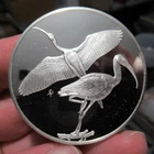 1976 White Ibis Roberts Birds Franklin Mint Sterling Silver round, 2.12 ozt.