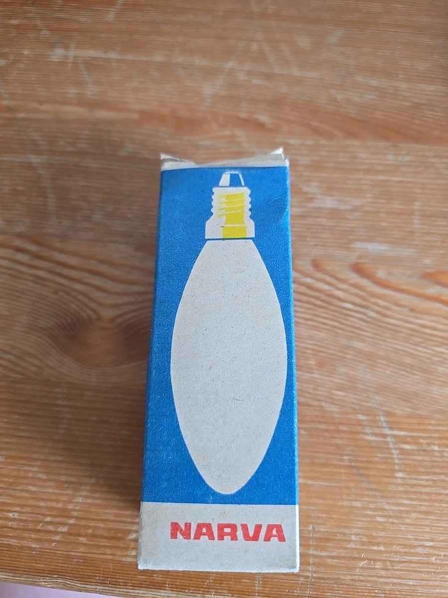 Restposten Narva 40W E14 Glühlampe Klar Glühbirne DDR 225V Neu