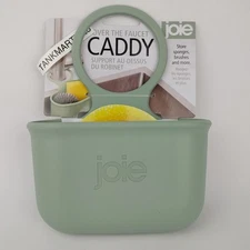 Joie Over The Faucet Sage Green  Sponge Brush Storage Caddy Silicone 