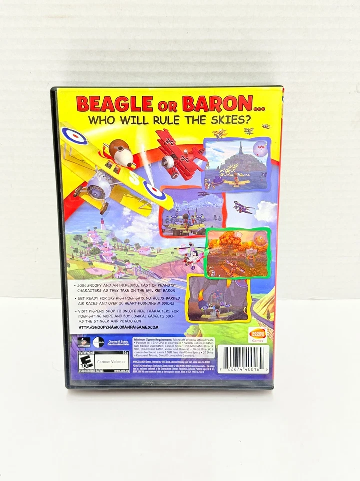 Snoopy vs. The Red Baron (PC, 2006) Peanuts Charlie Brown Game w/ Manual - Image 2 of 4