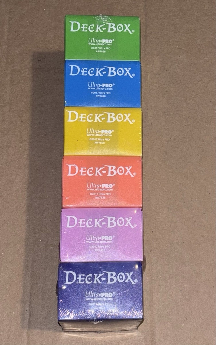 Ultra Pro Set Of 6 Multi Color Deck Boxes Magic Pokemon YuGiOh Card Storage  Box