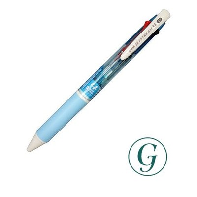 Mitsubishi Pencil 4-Color Ballpoint Pen Jetstream 0.7 Light Blue Easy to Write