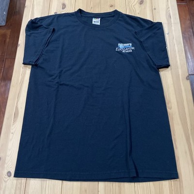 Vintage 00s Discovery Channel Educator Network Embroidered T Shirt Large