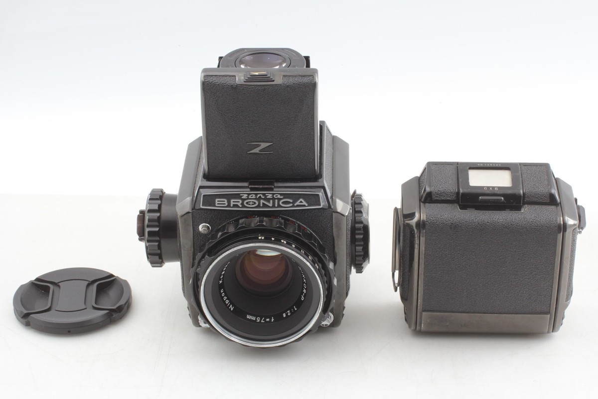 Rare Black【 NEAR MINT- 】Zenza Bronica S2 Late Camera & Nikkor P
