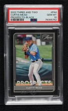 2022 Panini Three and Two Prospects Black 3/8 Curtis Mead PSA 10 GEM MT 1i77
