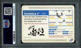 2002 Nintendo E-READER Game & Watch Manhole SAMPLE PAC PSA 9 MINT