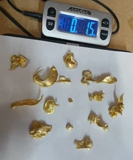 Nordic Gold Nuggets Hand Poured 1.5 oz Jewelry Art Making Treasure Display