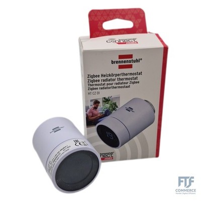 Brennenstuhl Connect Zigbee Heizkörperthermostat HT CZ 01 (smarter Zigbee Thermo