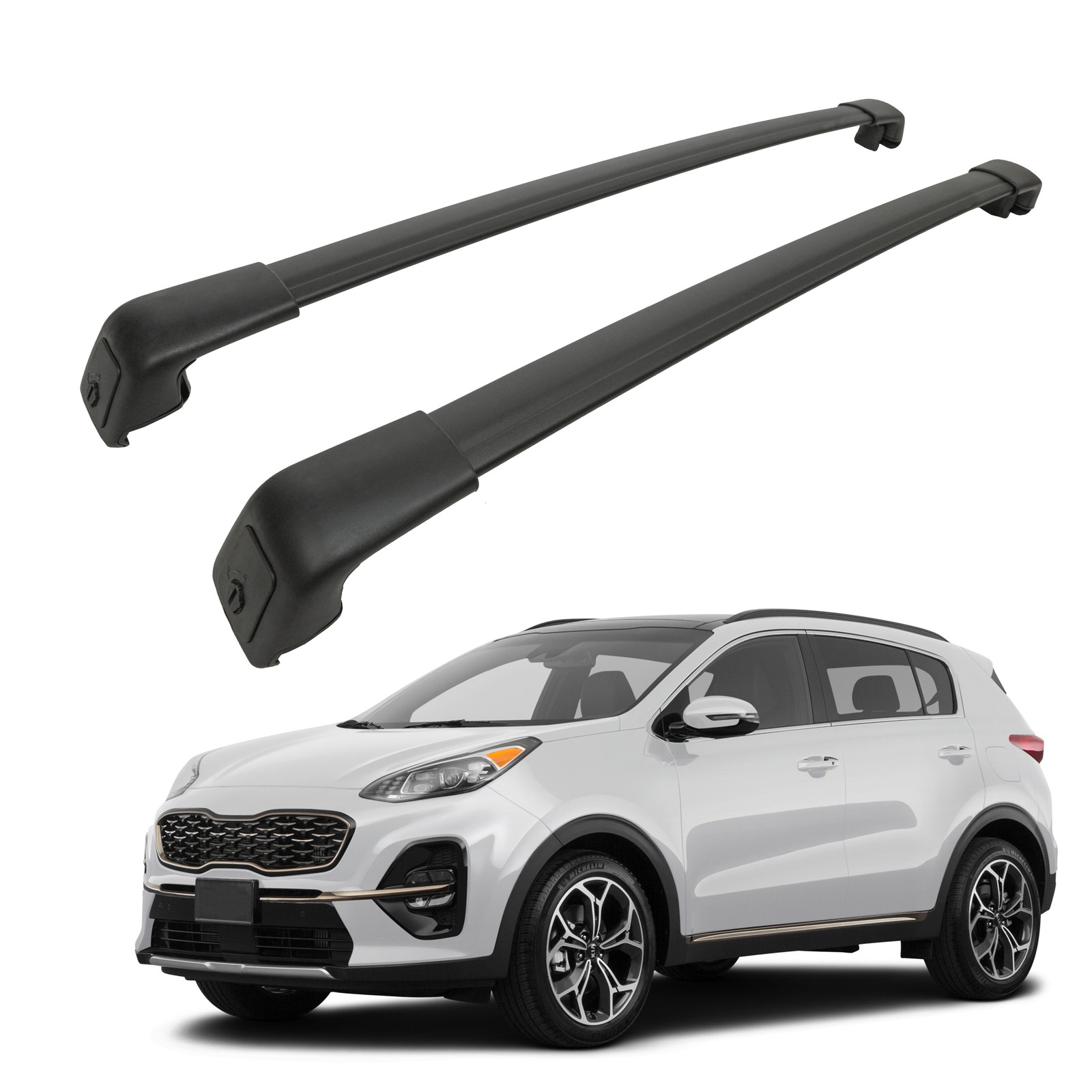 Barres de toit Kia Sportage pour fixer vos coffres de toit et vélos de vacances