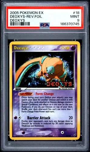 Pokemon Deoxys Reverse Holo Deoxys 18/107 PSA 9 Mint