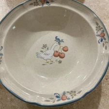 International Tableworks Stoneware - Marmalade Goose - 6 Bowls— 6 3/4"