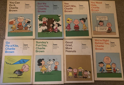 Lot Of 8 Vintage Peanuts Hardcover Comic Books by Charles M. Schulz 1950s-1970s