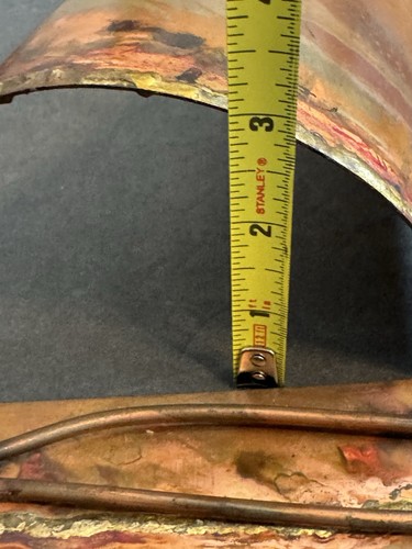 Vintage Bijan Bahar Copper Sculpture Sailboat Distressed Metal Art Signed 15” - Picture 15 of 24