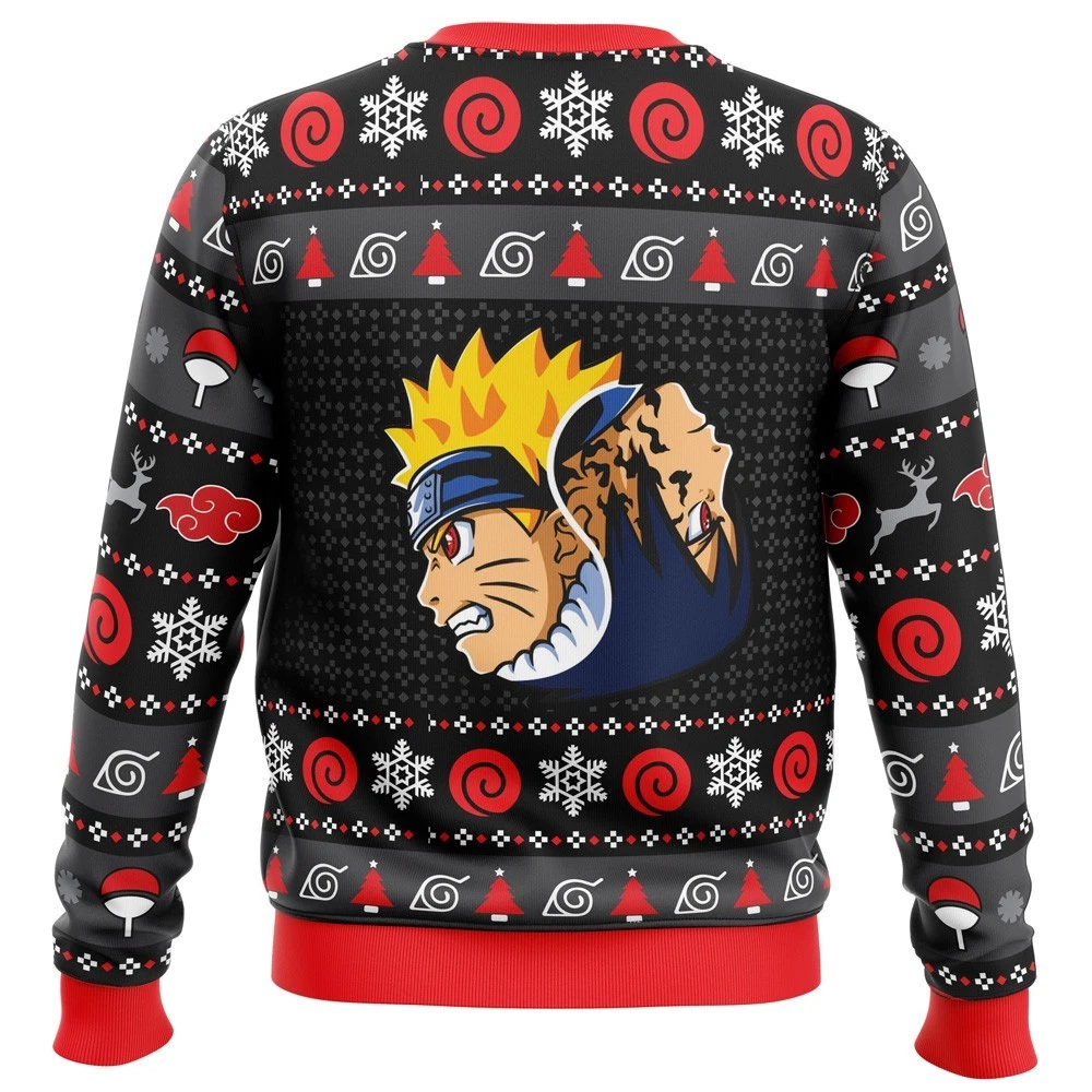 Yin Yang Shippuden Sasuke Ugly Christmas Sweater
