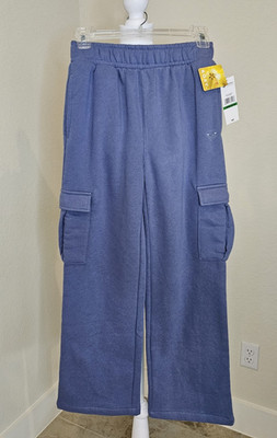 NWT! Roxy Girl Cargo Sweatpants-Blue, Wild Wind Girls Lg 12/14