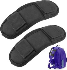 2 Pcs Black Shoulder Strap Pad,Universal Extra Thick Replacement Shoulder Strap