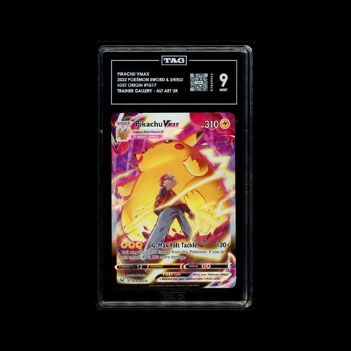 Pikachu VMAX TG17/TG30 Lost Origin Trainer Gallery TAG 9 Mint
