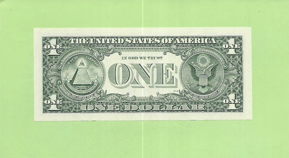 1995 ..UNCIRC $1  I 1222 2595 N  .... 1995 $1  I-N      QUAD NOTE '2222' - Image 2 of 2