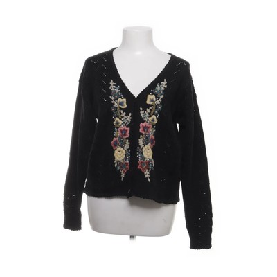 Express, Strickjacke, Damen, Größe: L, Schwarz/Mehrfarbig #E1N