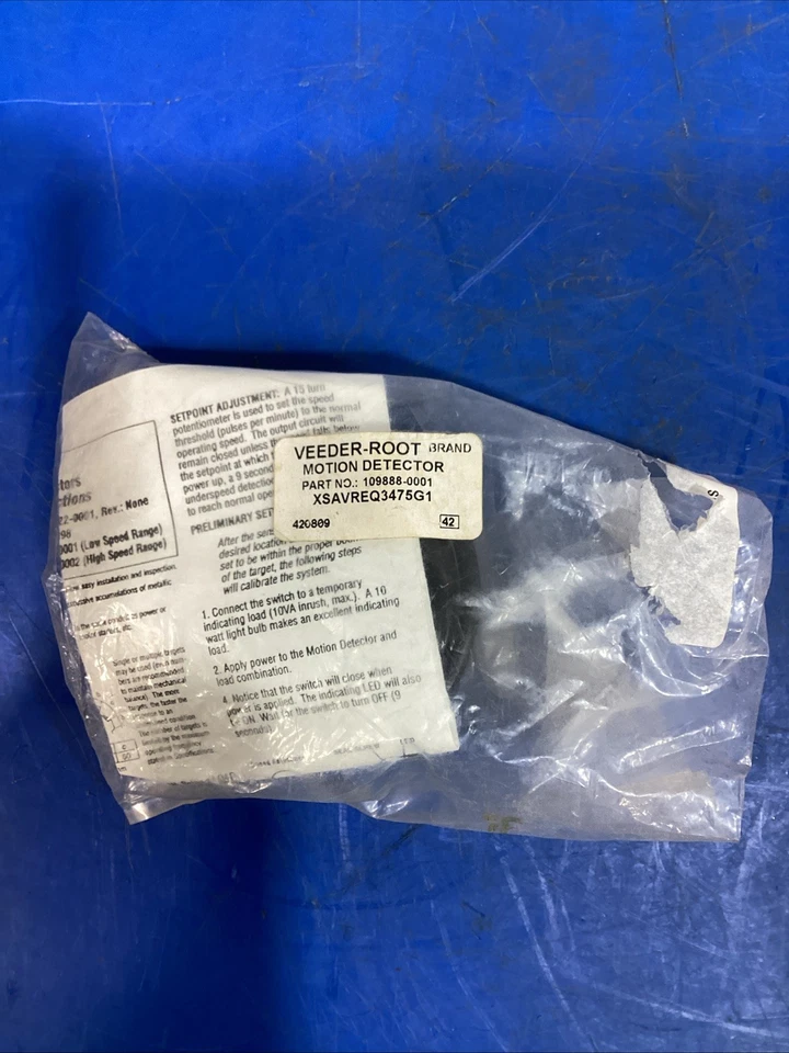 VEEDER ROOT 109888-0001 MOTION DETECTOR - Image 2 of 2