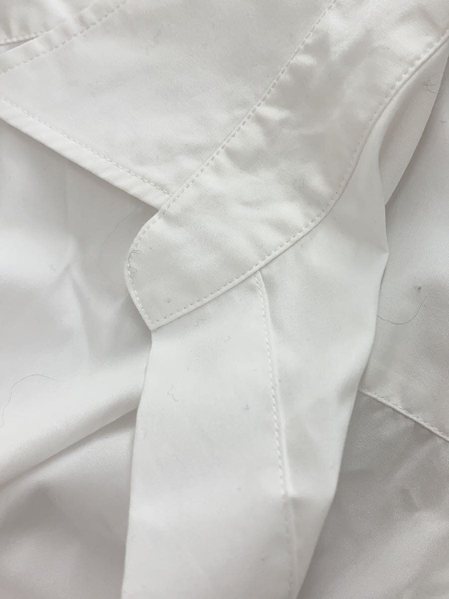 DRIES VAN NOTEN◆半袖ブラウス/--/コットン/WHT/無地/41-158-10-032132 DRIES VAN NOTEN Blouse Short Sleeve Cotton White Plain 41