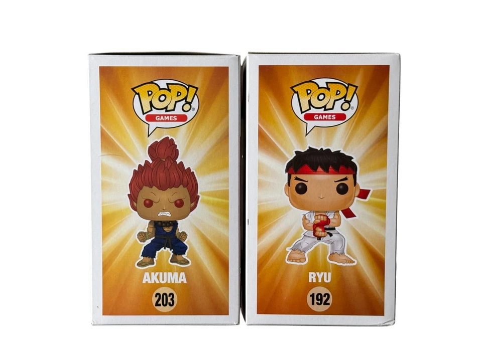 Street Fighter Set de 2 Akuma y Ryu Funko en caja! Pops de GameStop & Toys R Us Foto 3 de 4