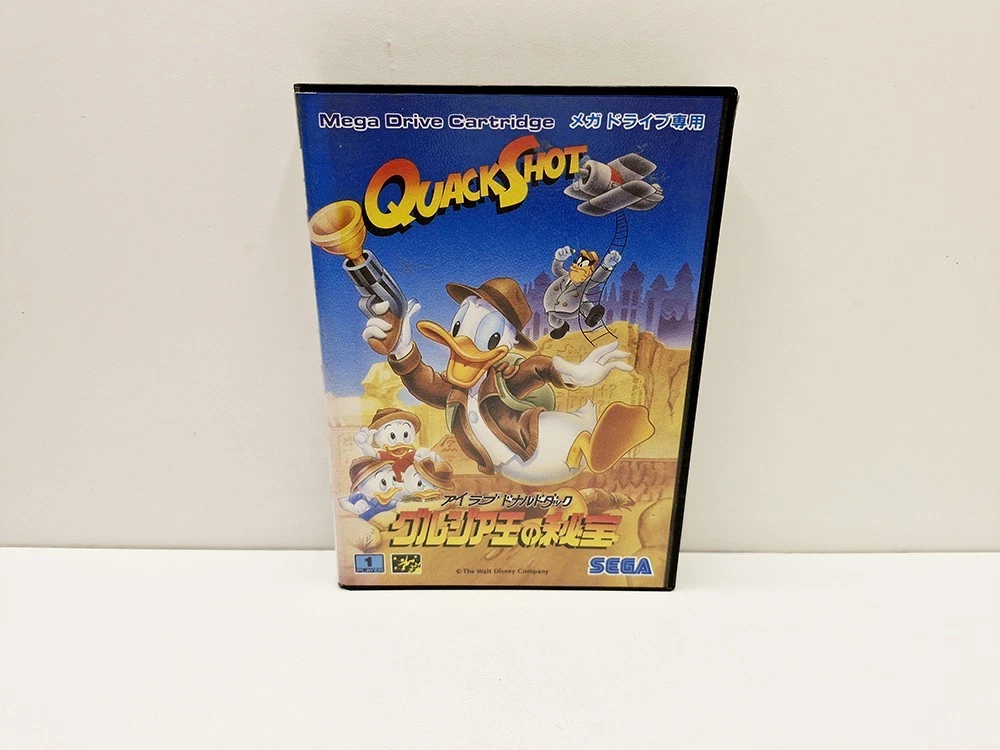 Jeu Quackshot Sega Megadrive (MD) - Version NTSC-JAPAN, état Correct, Vintage