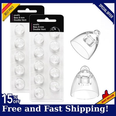 Hearing Aid Domes for Oticon MiniFit (Bass 8mm Double Vent), Oticon Domes, NEW!!