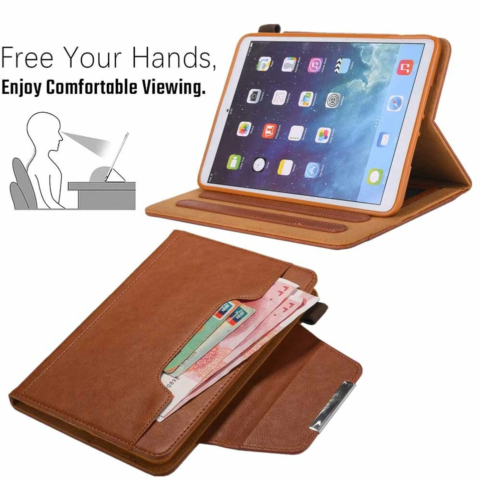 For iPad 9th 8th 7th 6th 5th Gen/Mini 6/Air Smart Flip Leather Case Stand Cover - Image 3 of 4