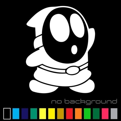 Mario Shy Guy Vinyl Car Window Laptop Decal Sticker